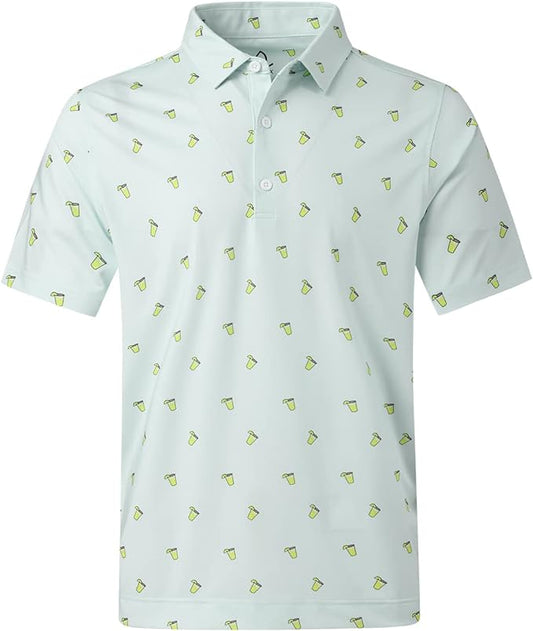 Deolax Golf Polo Performance Dry Fit - Verde Claro Cocktail