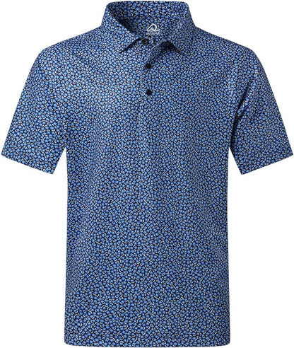 Deolax Golf Polo Performance Dry Fit - Azul Flores