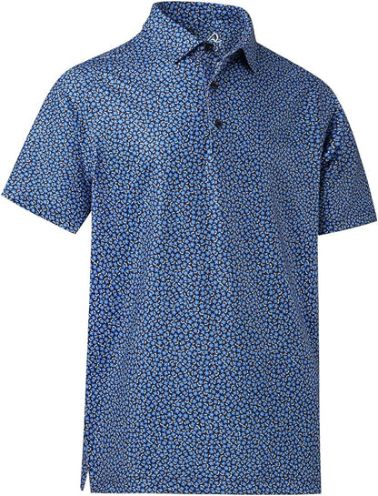 Deolax Golf Polo Performance Dry Fit - Azul Flores