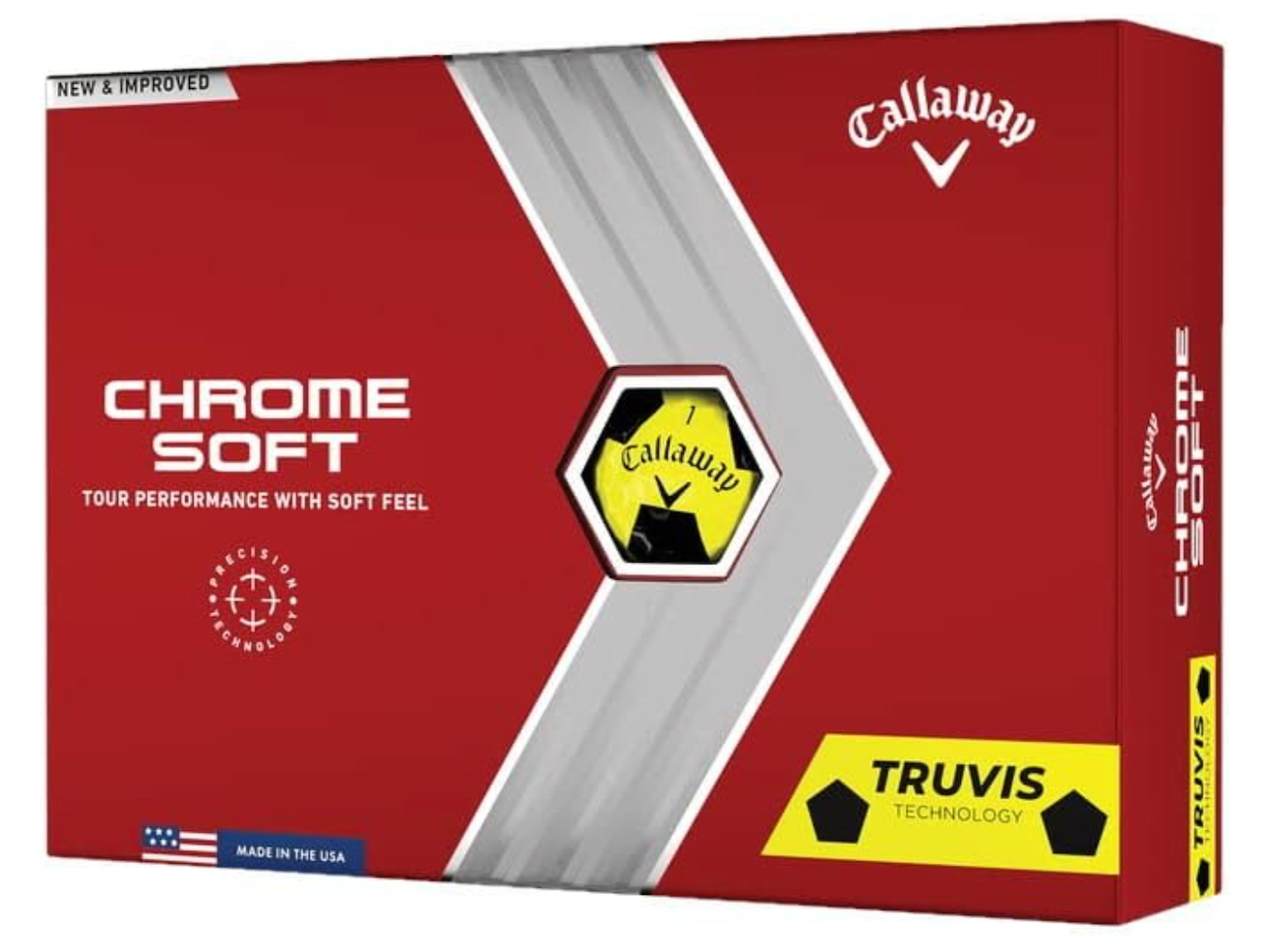 Callaway Chrome Soft Truvis 2022 - Amarillo/Negro