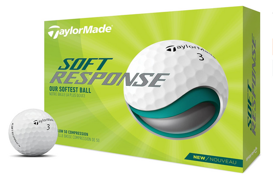 TaylorMade Soft Response Golf Balls 2022 - Blanco