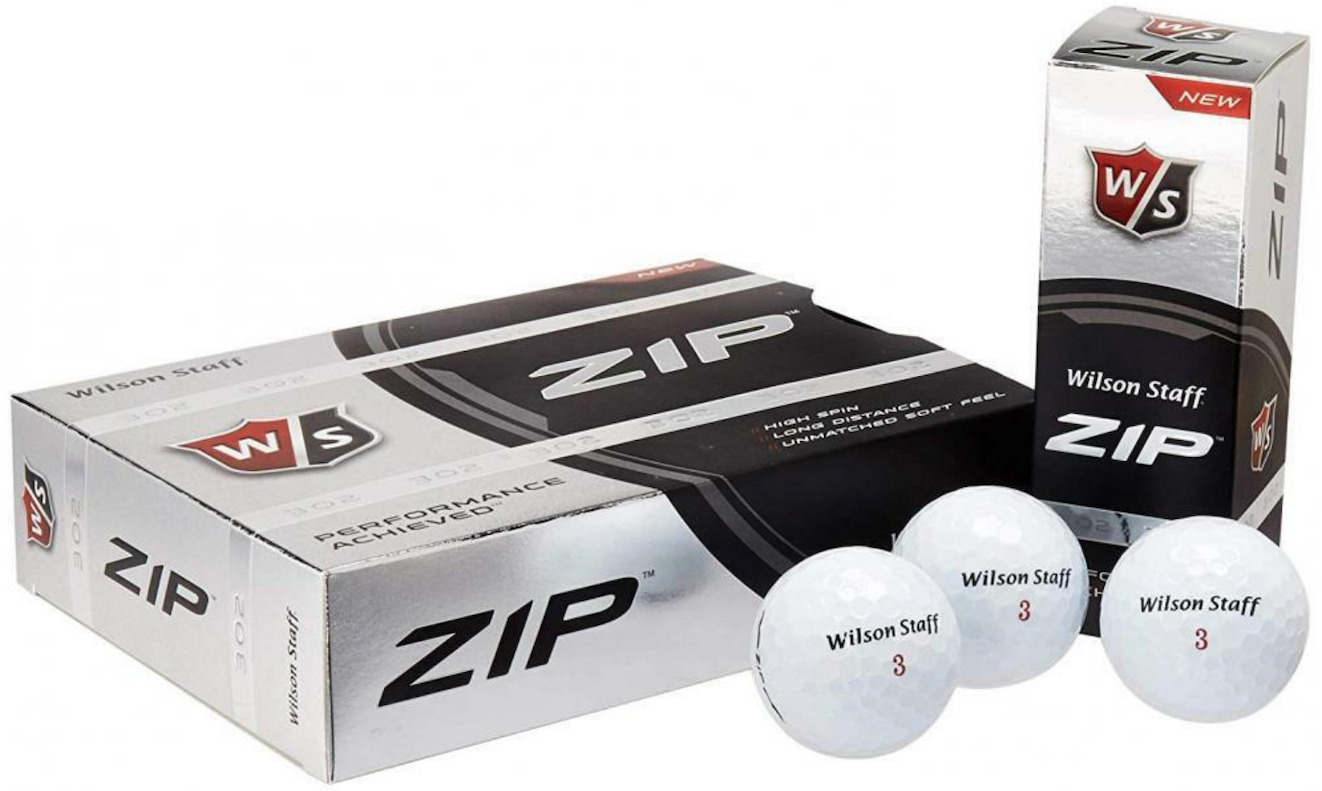 Wilson Staff Zip Golf Balls - Blanco