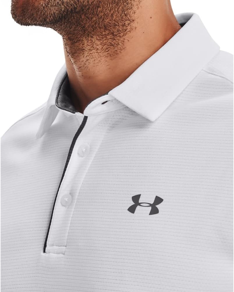 Under Armour Tech Golf Polo - Blanco/Gris