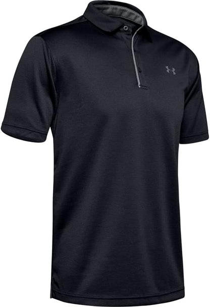 Under Armour Tech Golf Polo - Negro/Gris