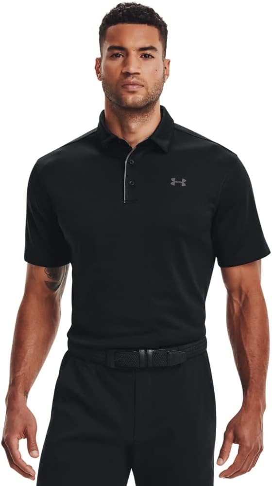 Under Armour Tech Golf Polo - Negro/Gris