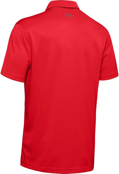 Under Armour Tech Golf Polo - Rojo/Gris