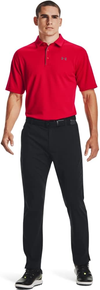 Under Armour Tech Golf Polo - Rojo/Gris