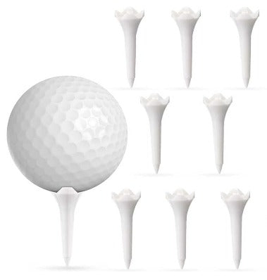 Tees - Plastic Golf Tees x 10 (3,8 cm altura) - Blanco